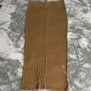 Olive green maxi skirt